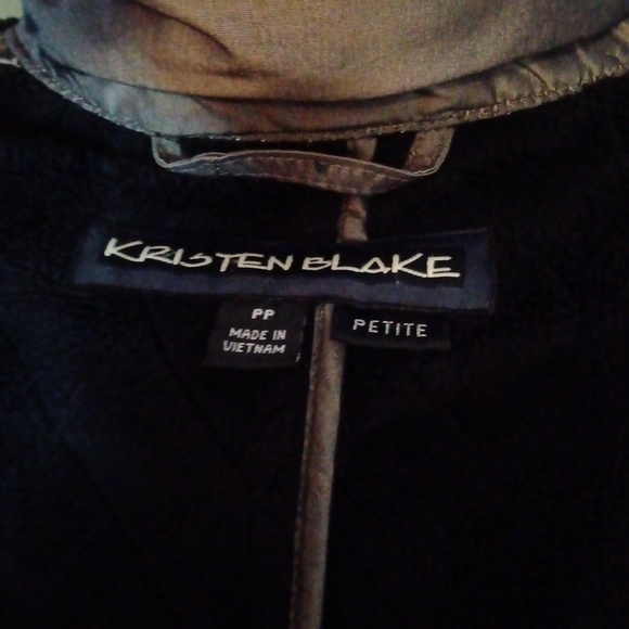 EUC Kristen Blake Taupe/Grey Quilted w/ Velour lining Sz PP (0-2) - Picture 12 of 13